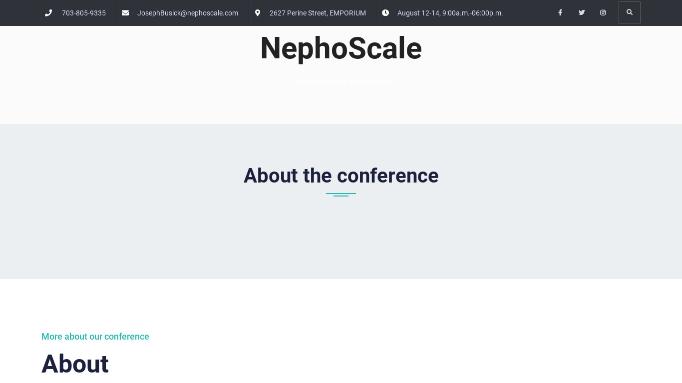 NephoScale Landing page