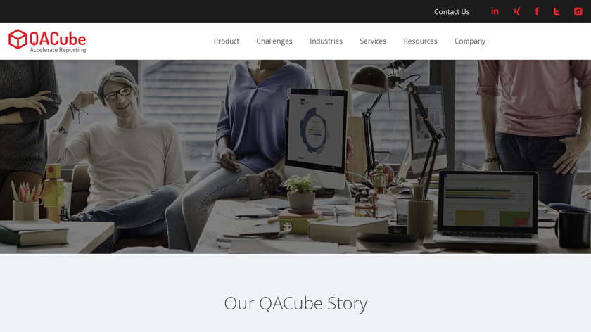 QACube Landing Page