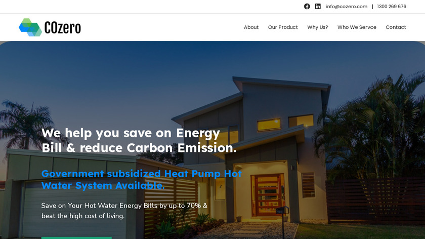 COzero Landing Page