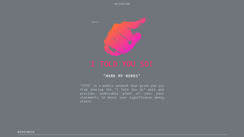 I Told You So Landing Page