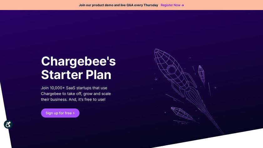 Chargebee Launch Program Landing Page