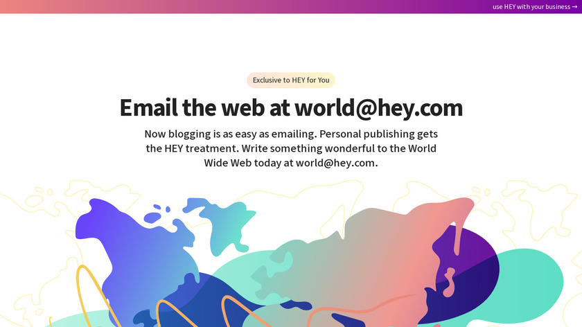HEY World Landing Page