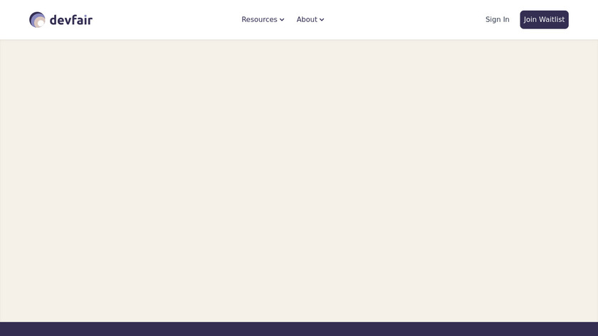 devfair Landing Page