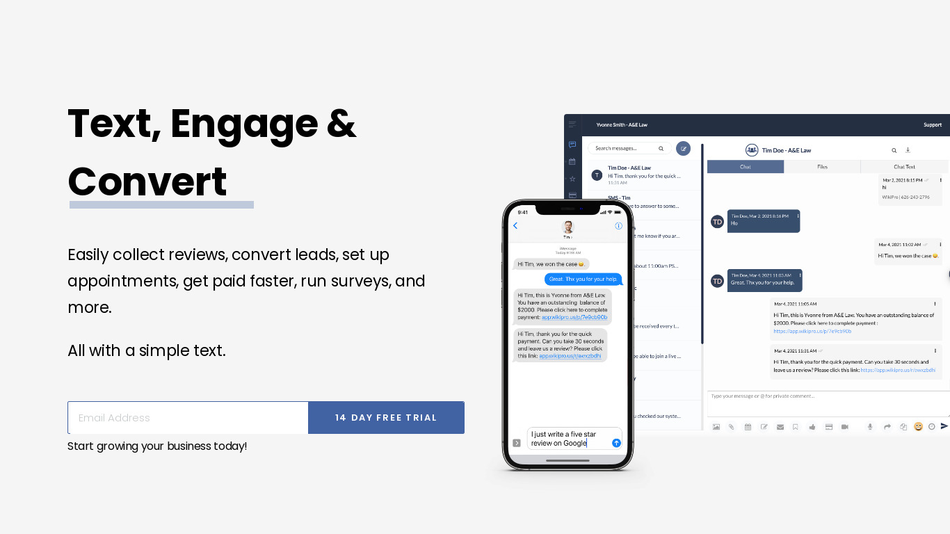 WikiPro Landing page