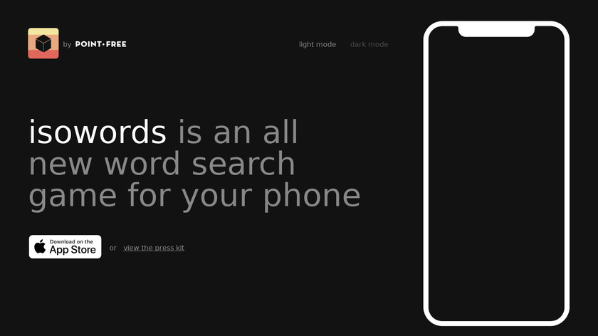 isowords Landing Page