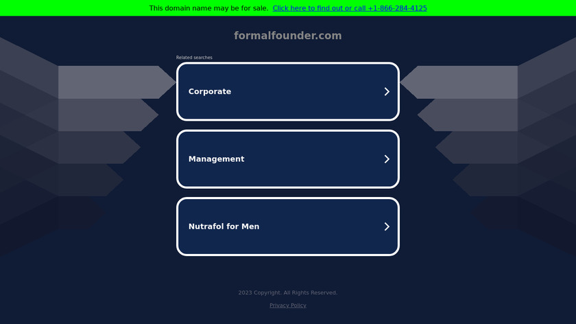 Formal Founder Landing Page