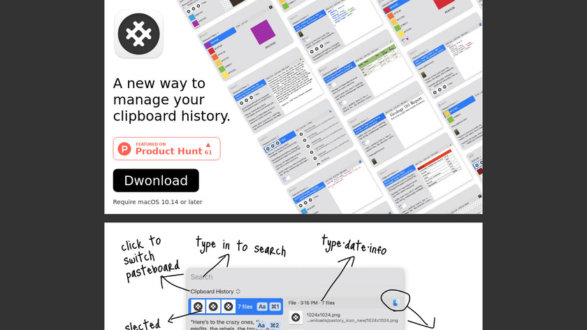 Pastory Landing Page