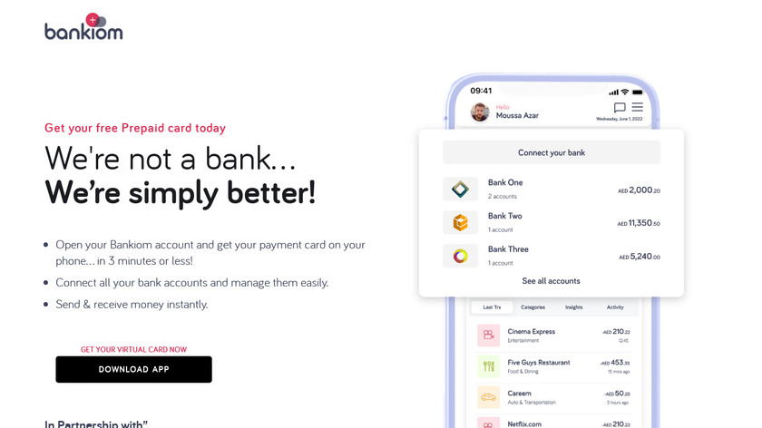 Bankiom Landing Page