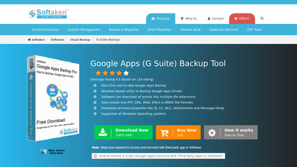 Softaken Google Apps Backup image