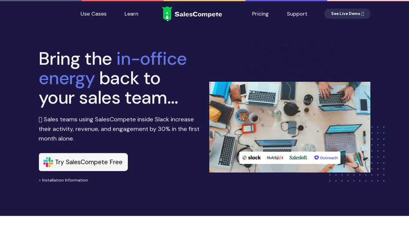 SalesCompete Landing Page