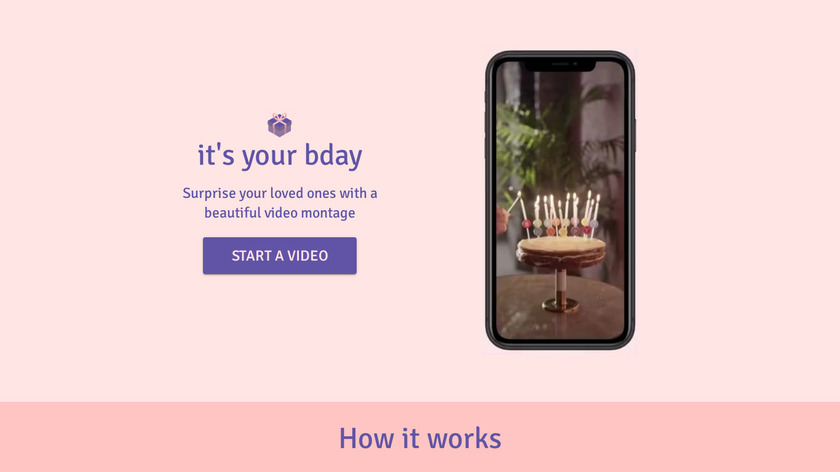 itsyourbday Landing Page
