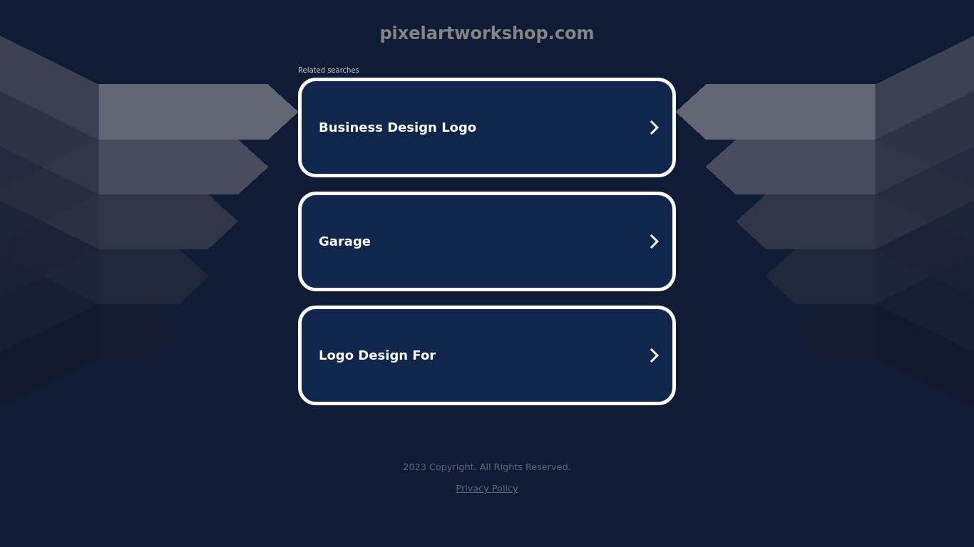 PixelArtWorkshop Landing page
