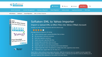 Softaken EML to Yahoo Importer image