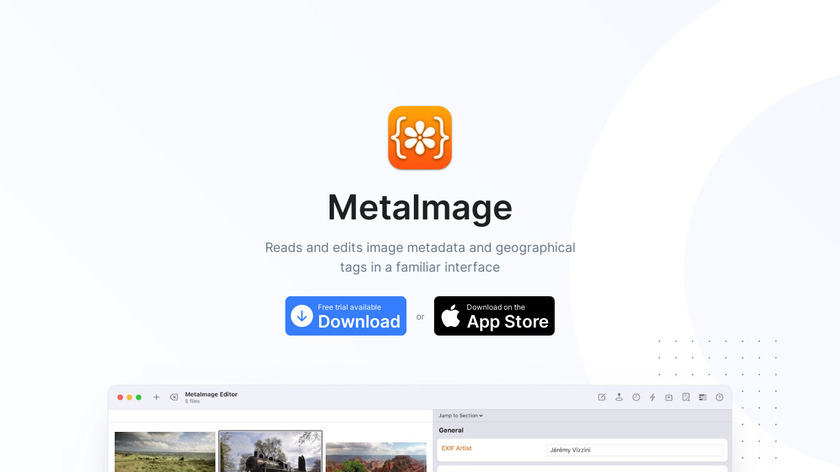 MetaImage Landing Page