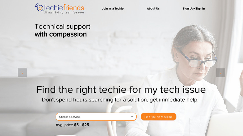 Techie Friends Landing Page