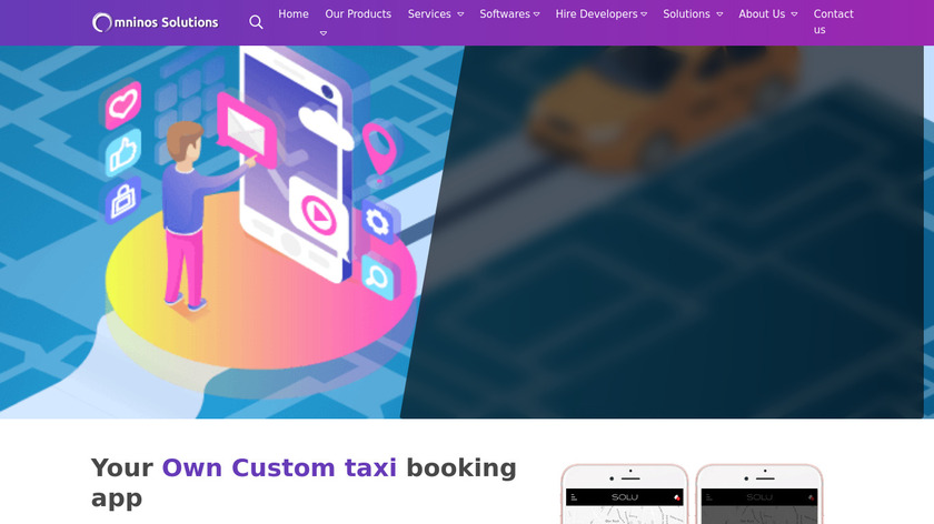 Uber Clone by Omninos Solutions Landing Page