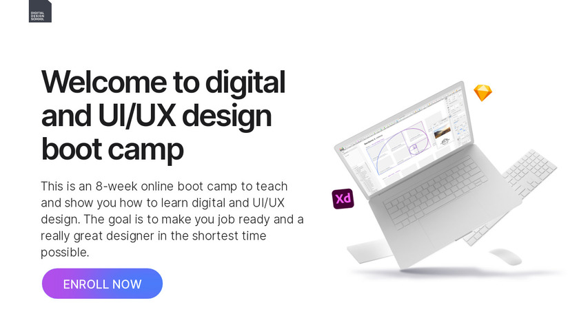 Digital design school Landing Page