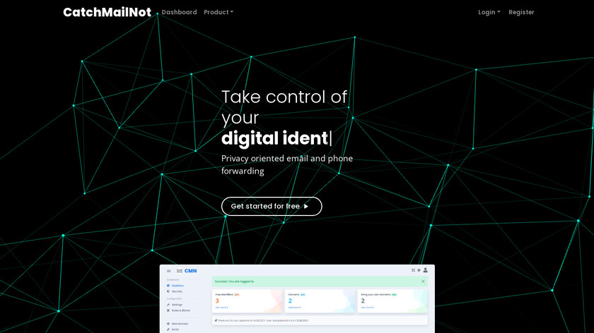 CatchMailNot Landing Page
