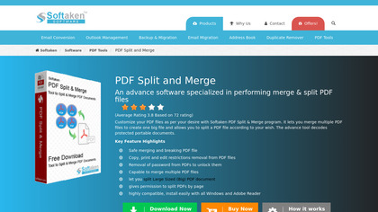 Softaken PDF Split and Merge image
