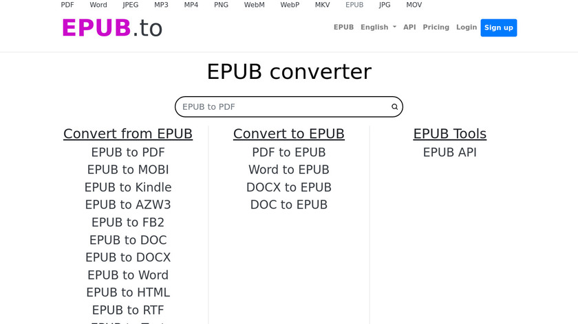 EPUB.to Landing Page