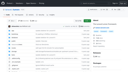 Laravel Lumen screenshot