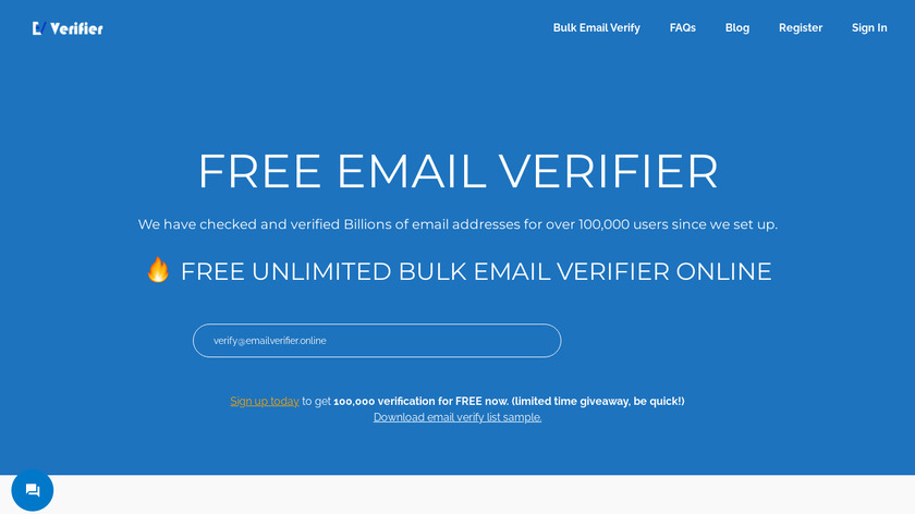Email Verifier Online Landing Page