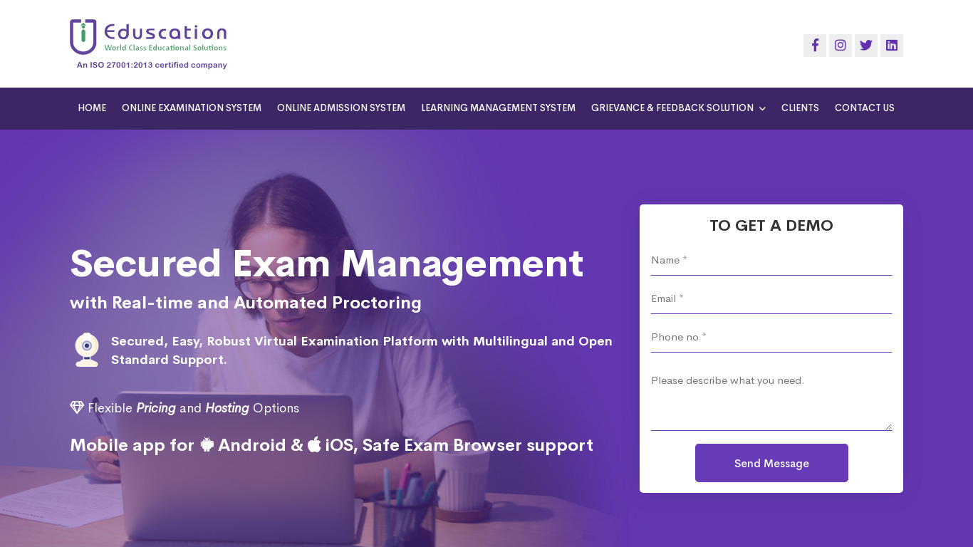 Eduscation Landing page