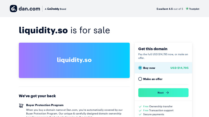 Liquidity.so Landing Page