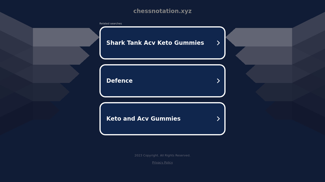 ChessNotation Landing page