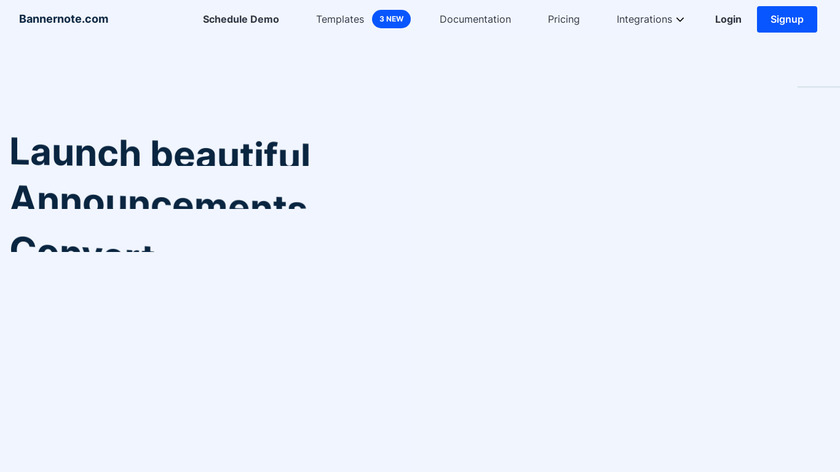 Bannernote Landing Page