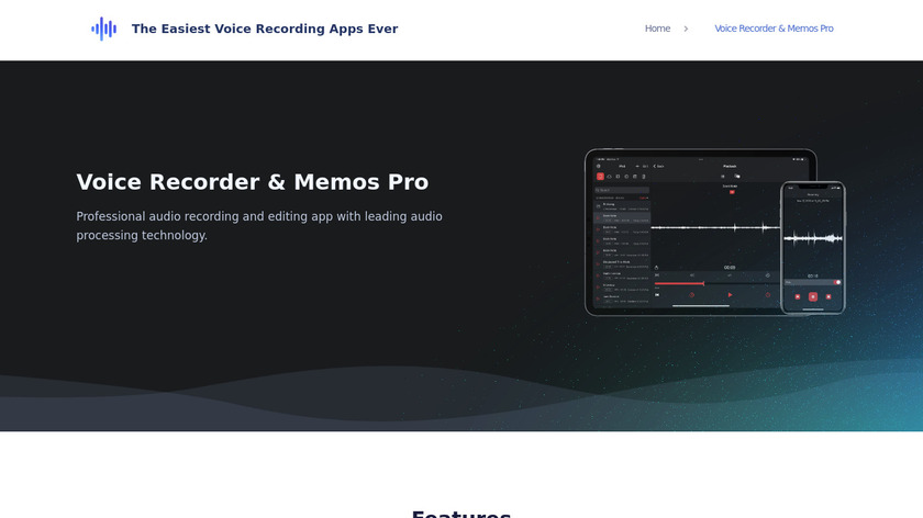 Linfei Voice Recording Studio Landing Page