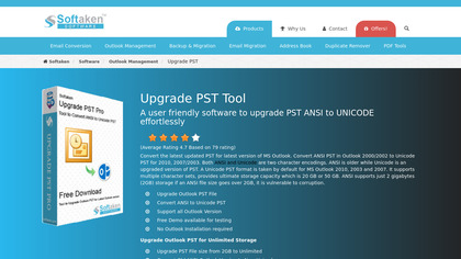 Softaken Upgrade PST image
