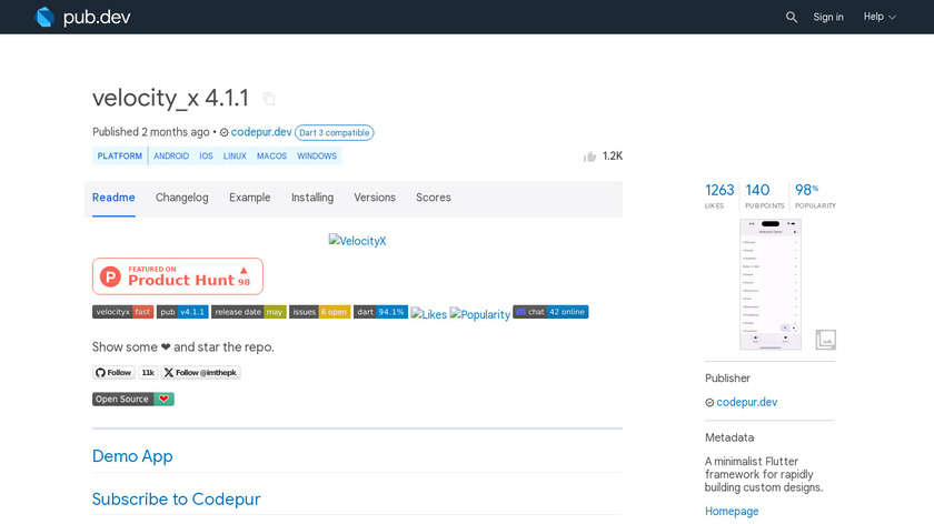 VelocityX Landing Page