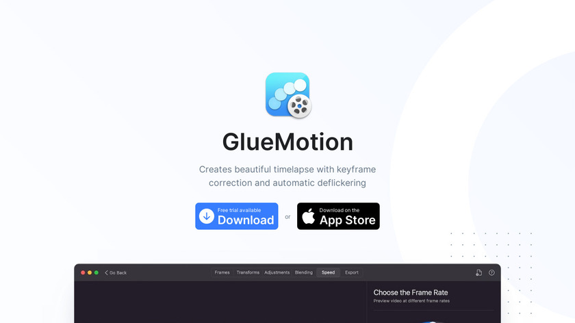 GlueMotion Landing Page