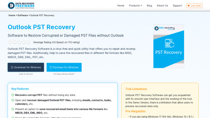 Outlook PST Recovery by DataRecoveryFreeware image