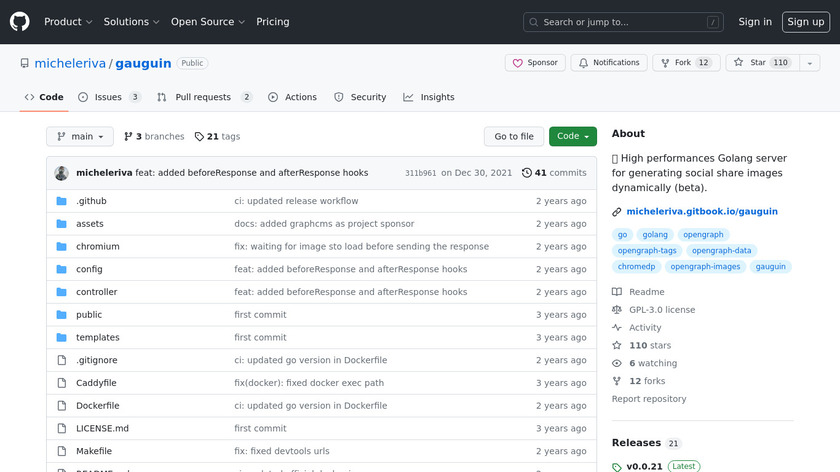 Gauguin Landing Page