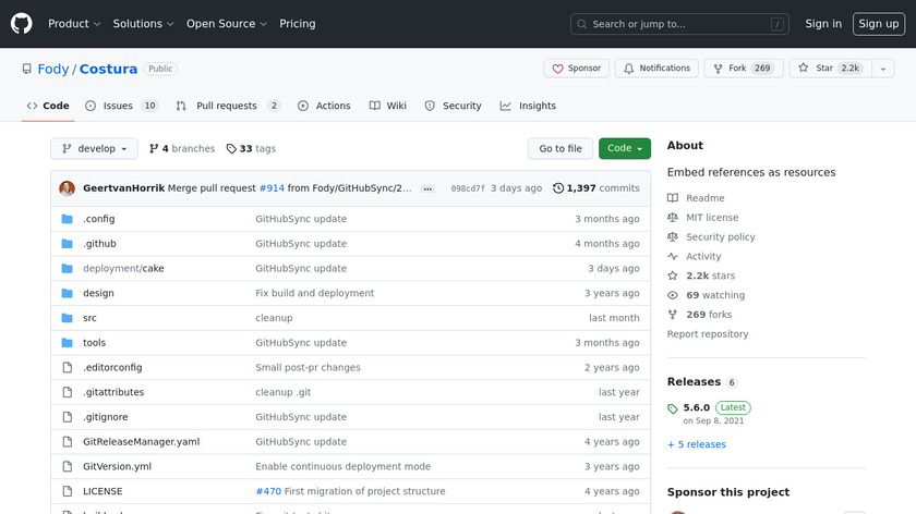 Fody.Costura Landing Page
