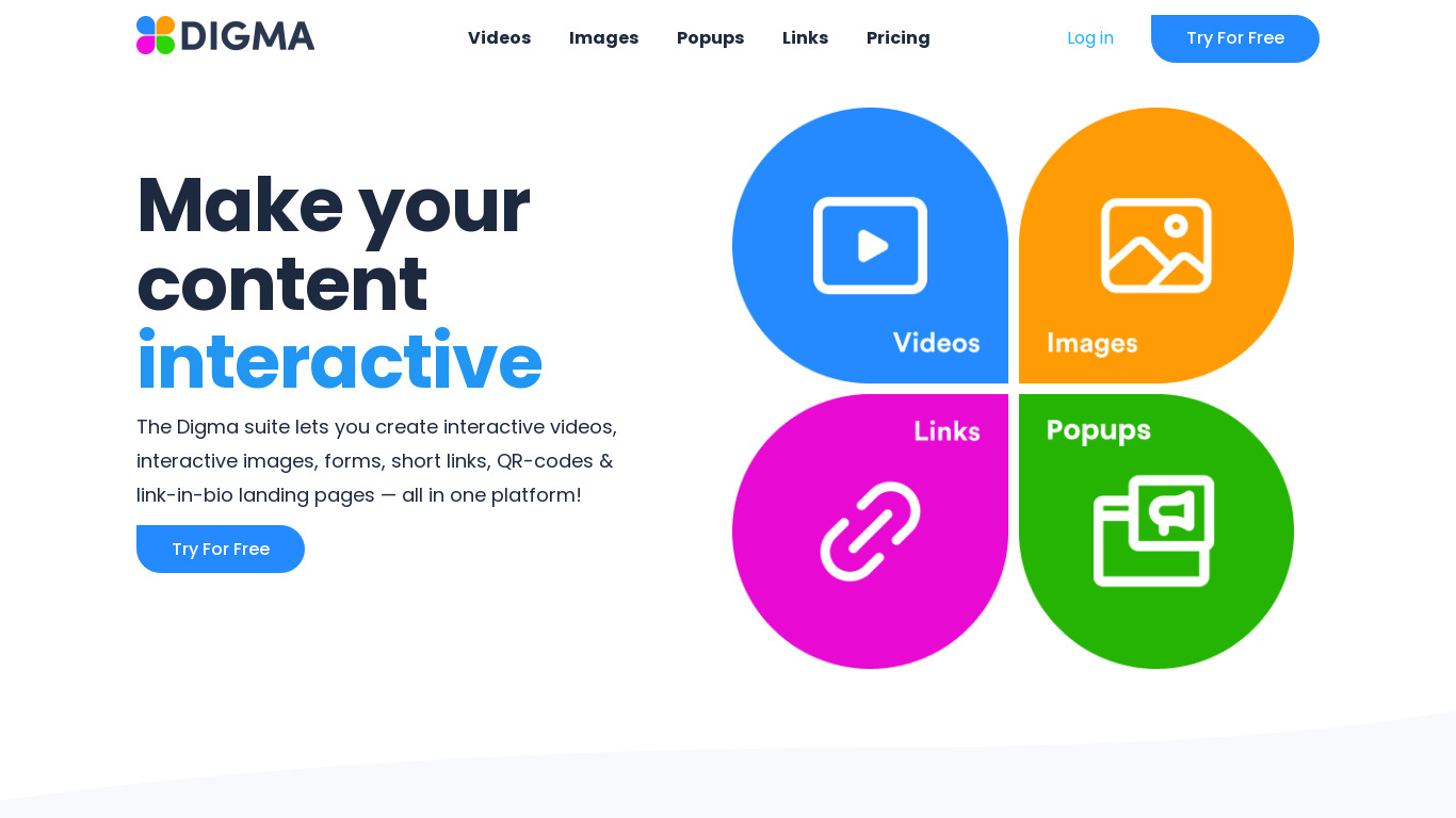 Digma Landing page