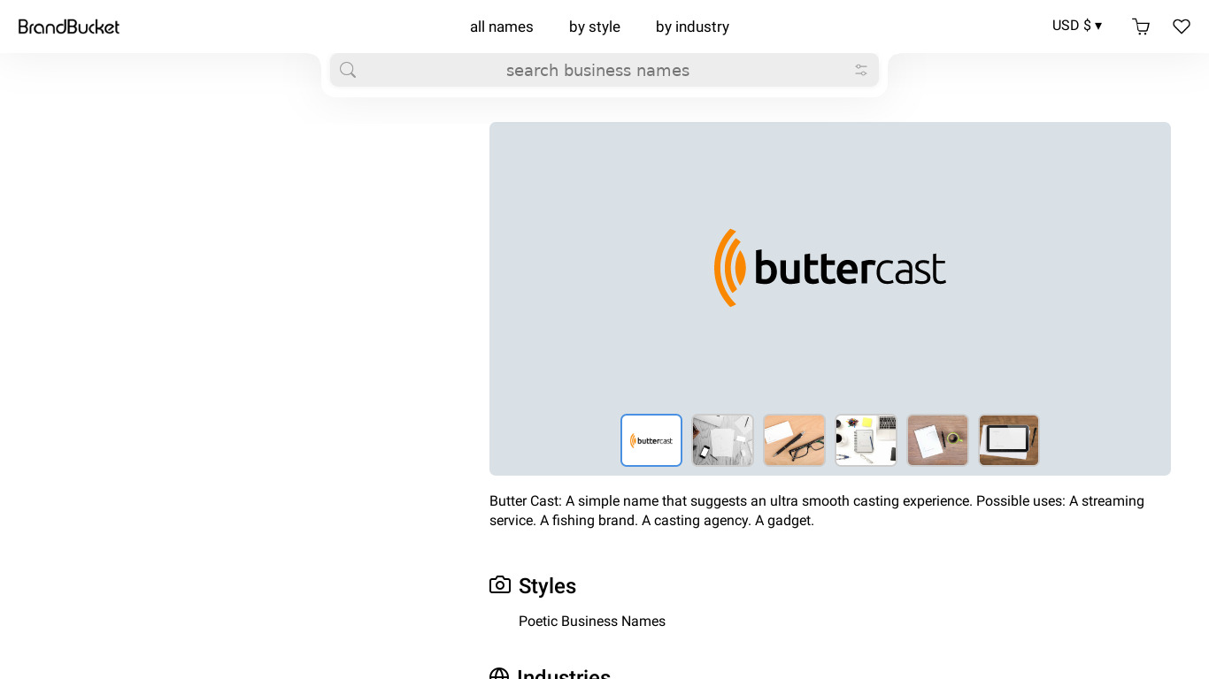 buttercast Landing page