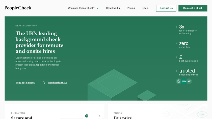 PeopleCheck Landing Page