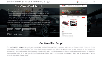 PingInfotech Car Classified Script image