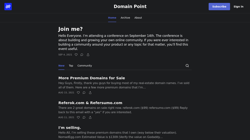 Domain Picks Landing Page