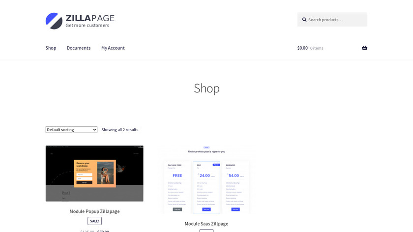 Zillapage Landing Page
