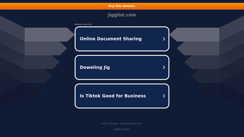 Jigglist Landing Page