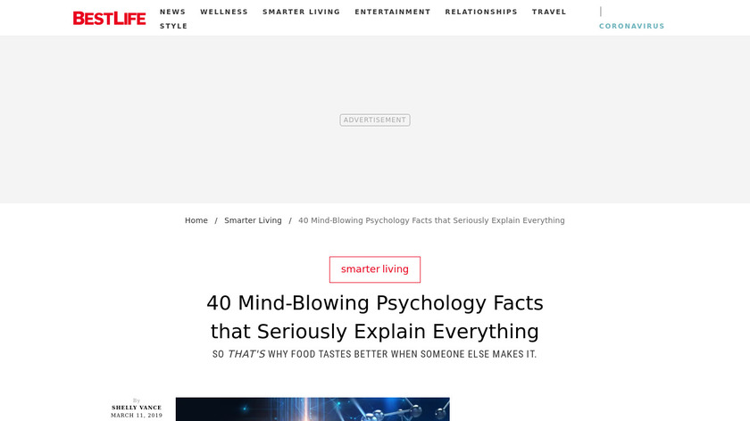 Interesting Psychology Facts Landing Page