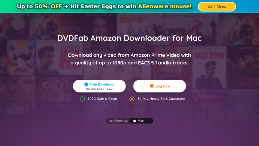 DVDFab Amazon Downloader Landing Page
