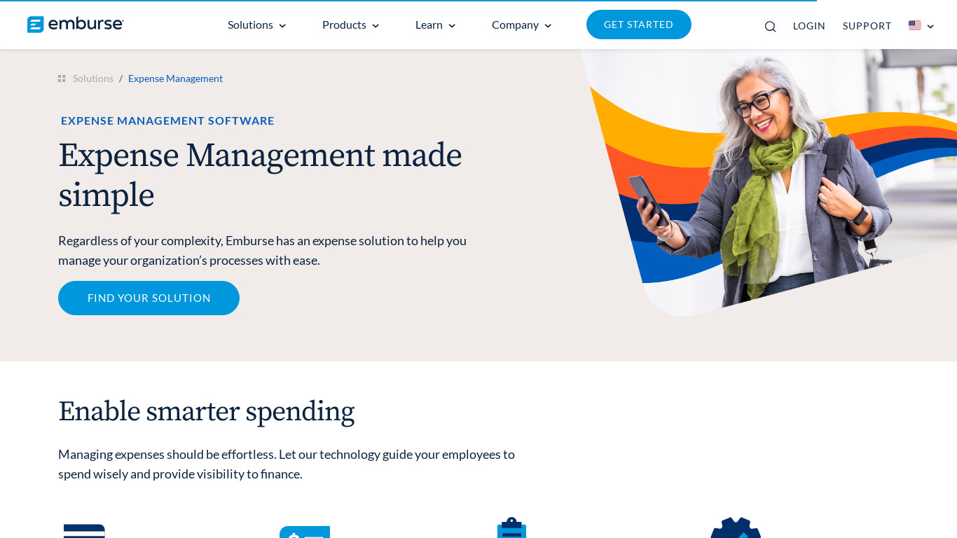 Abacus - Expense Management Landing page