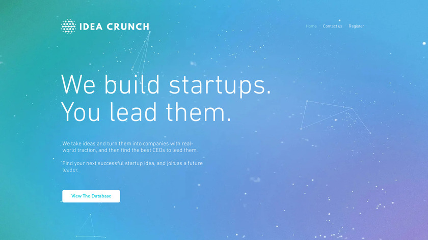 Idea Crunch Landing Page
