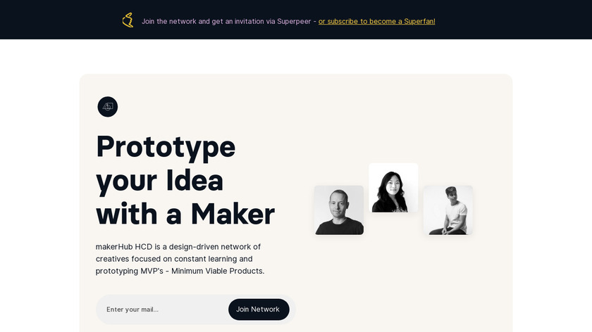 makerHub HCD Landing Page