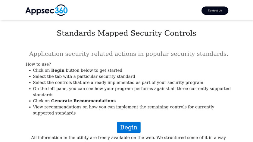 AppSec360 Landing Page